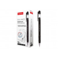 Ручка шар. BALANCE черная soft ink 1мм .Hatber