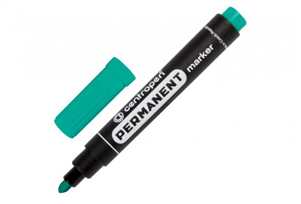 Маркер 8566 CENTROPEN перманент. 2,5мм  зеленый