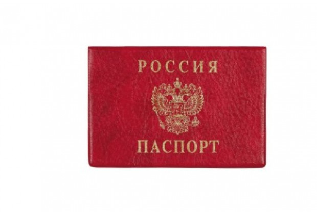 Обложка для паспорта горизонт. красная ДПС