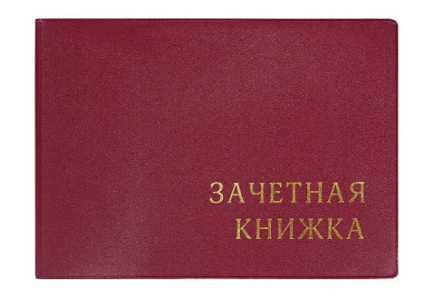 Обложка для зачетной книжки, с тиснением, 110*310, бордовый ДПС
