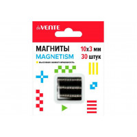 Магниты для творчества 10*3мм 30шт deVENTE Magnetism ферритовые,черные