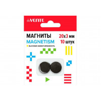 Магниты для творчества 20*3мм 10шт deVENTE Magnetism ферритовые,черные
