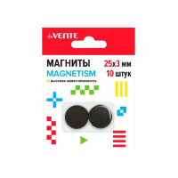Магниты для творчества 25*3мм 10шт deVENTE Magnetism ферритовые,черные
