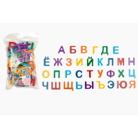 Магниты в наборе deVente Азбука на магнитах  (цвета радуги) 33 буквы