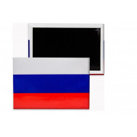 Магнит Российский флаг 8*5,5см металл J.Otten