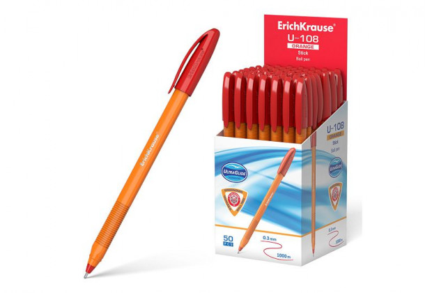 Ручка шар. U-108 Orange Stick 1.0 красный