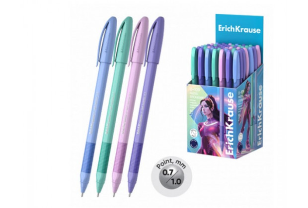 Ручка шар. U-109 Pastel Stick&Grip Ultra Glide Technology 1.0 синий, Треугольная одноразовая