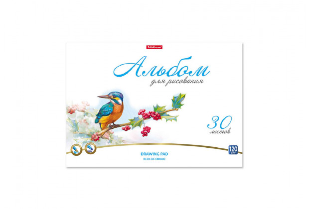 Альбом 30л А4 Birds клеевой Erich Krause