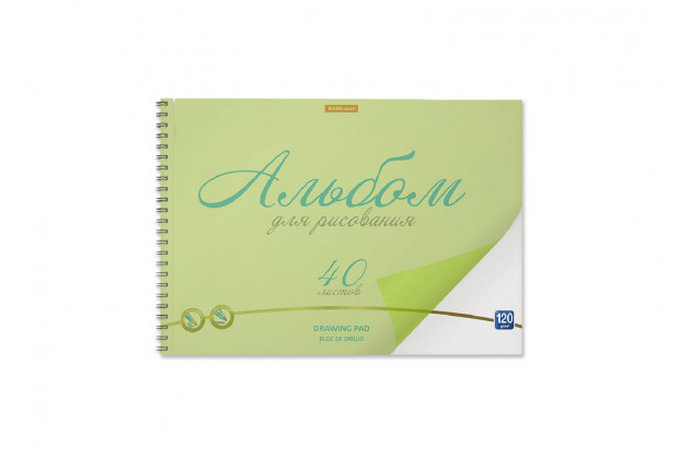 Альбом 40л А4 Neon зеленый. гребень,пласт.обложка Erich Krause