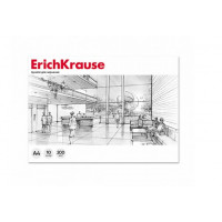Альбом для черчения А4 10л. 200г/м,  без рамки, клеевой,  Erich Krause