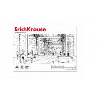 Альбом для черчения А4 10л. 200г/м,  горизонтальная рамка, клеевой,  Erich Krause