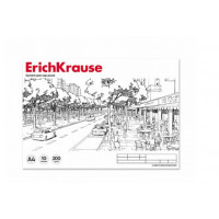 Альбом для черчения А4 10л. 200г/м,  вертикальная рамка, клеевой,  Erich Krause