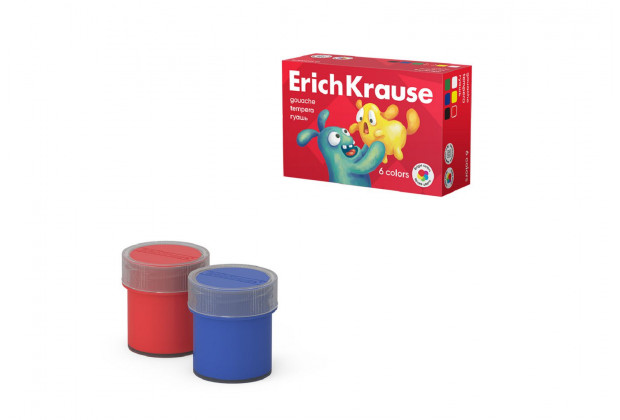 Гуашь 6цв 20мл Jolly Friends ErichKrause