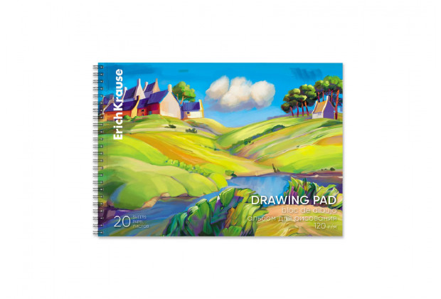 Альбом 20л А4 120 г/м, Art Spirit , гребень,микроперфорация Erich Krause