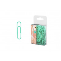 Скрепки 28мм 100шт Pastel Bloom Mint с виниловым покрытием Erich Krause