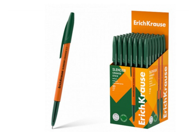 Ручка шар. Slender Stick Orange 0.7, Super Glide Technology зеленый ErichKrause