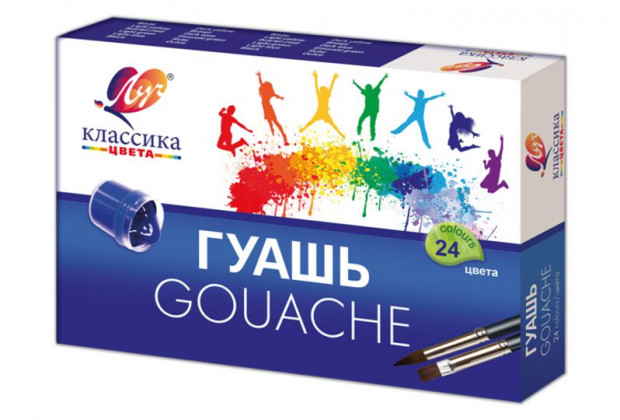 Гуашь 24цв "Классика" Луч 20мл.