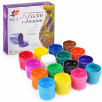 Краски акрил. 16цв. художественные Луч
