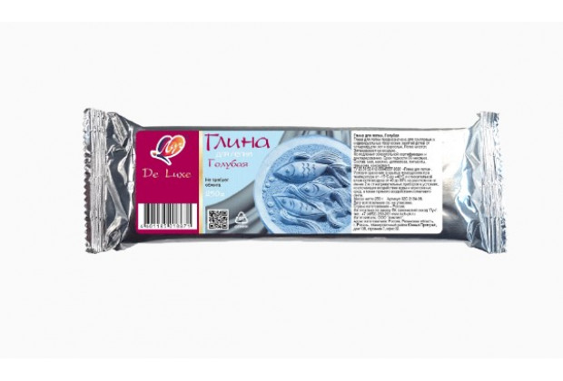 Глина для лепки ГОЛУБАЯ 250г. Луч