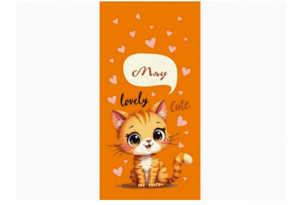 Конверт для денег Dream Cards Без текста, рыжий котенок