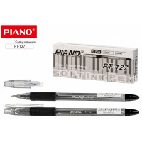 Ручка шар. Piano 127  масляной основе,, резиновый держатель, черная