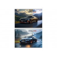 Альбом 8л  А4 "Profit" АВТО И ПРИРОДА 4, скрепка