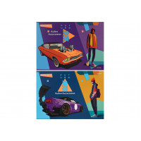 Альбом 24л А4 АВТОМОБИЛЬ БУДУЩЕГО, скрепка, обл- картон,100г/м