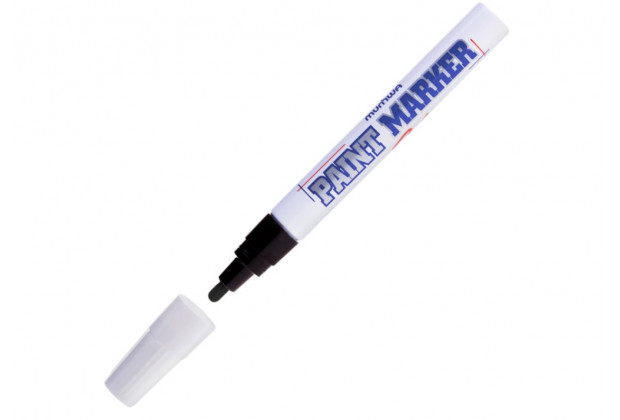 Маркер-краска MunHwa Professional paint Marker  черная 4мм нитро-основа
