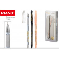 Ручка шар Piano 020 цветной тонированный корпус, синяя 0,5мм