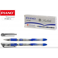 Ручка шар Piano 500 Tubtle корп пласт с рис, наконечник игольч., син
