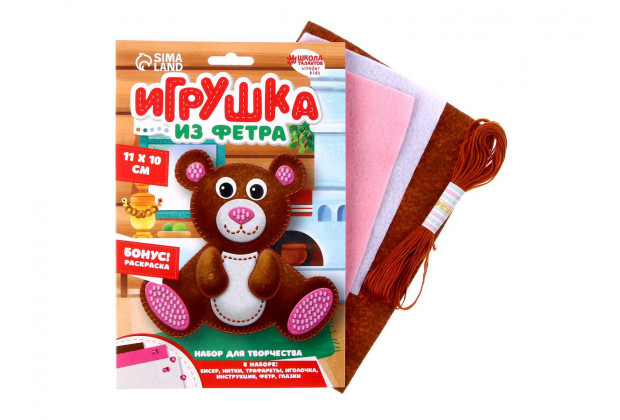 Набор д/творчества Игрушка из фетра Мой мишка