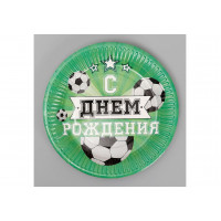 Тарелка бумажная "Мячи"
