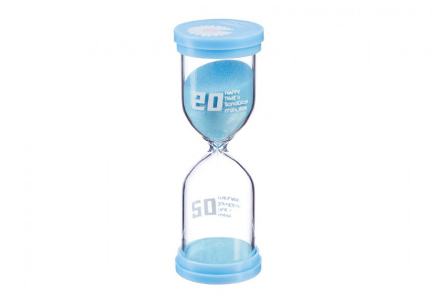 Часы песочные Happy time 20 минут 4,4*12,6см микс