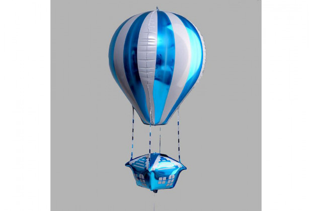 Шар фольгированный Воздушный шар 35" фигура,синий