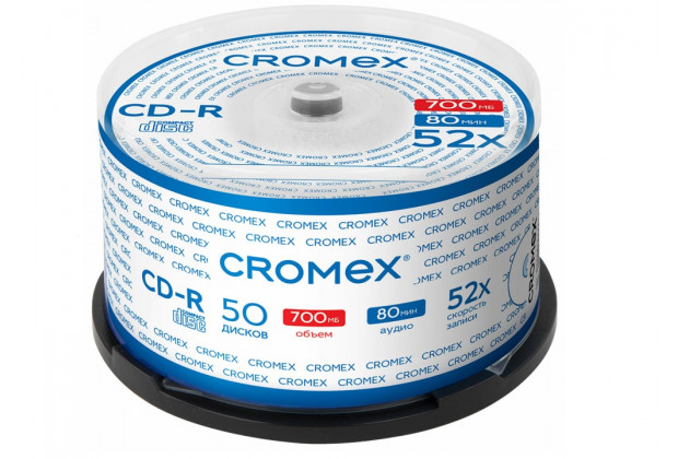 Диск CD-R 700MB 52x Cromex ( упаковке на шпиле)  50шт