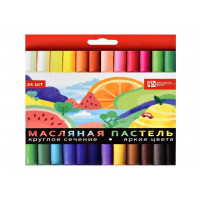 Пастель 24 цв масляная ФРУКТЫ европодвес