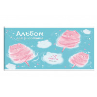 Альбом 24л А4 "КОТОВАТЫ" 2 скобы, Феникс