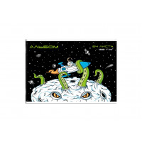 Альбом 24л А4 "КОСМОНАВТ", 2 скобы, 100г/м,  Феникс