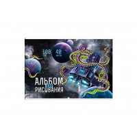 Альбом 40л А4 КОСМОС , 2 скобы, 100г/м,  Феникс