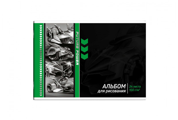 Альбом 24л А4 "ФУТУРИСТИЧНЫЕ ТАЧКИ", 100г/м,  Феникс