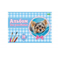 Альбом 20л А4 -Милые мордашки- на скобе Hatber