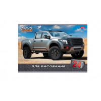 Альбом 24л А4 "JEEPING" на скобе обл-мел.картон Hatber