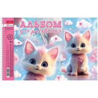Альбом 40л А4 "Котики-зефирки" на спирали