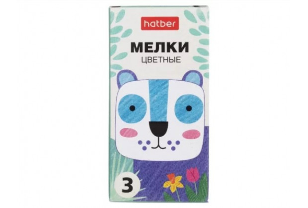 Мел цветной 3шт, Нарисуй-ка!, Hatber