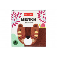 Мел цветной 6шт Нарисуй-ка!, в карт.коробке Hatber