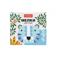 Мел цветной 7шт Нарисуй-ка!, в карт.коробке Hatber