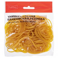 Резинка для денег 50г.,d=38мм, натуральная c европодвесом Hatber