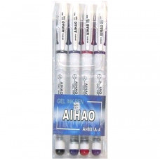 Ручки в наборе гель 4 цв. Aihao  801А-4.4