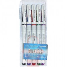 Ручки в наборе гель 5 цв. Aihao  801А-5.5