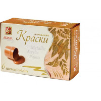 Краски акрил. 6цв.металлик Луч